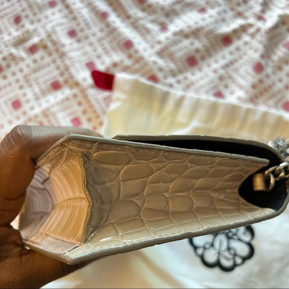 SOLD!! Alexander McQueen Crocodile embossed skull mini crossbody - Picture 5 of 7